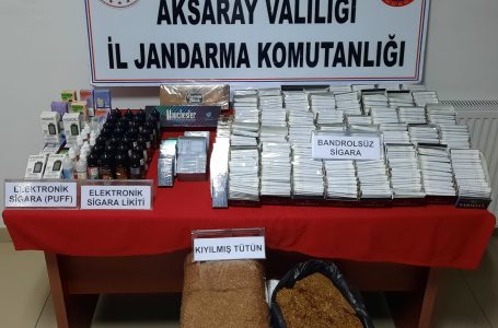 Tütün Kaçakçısı Aksaray’da Yakalandı